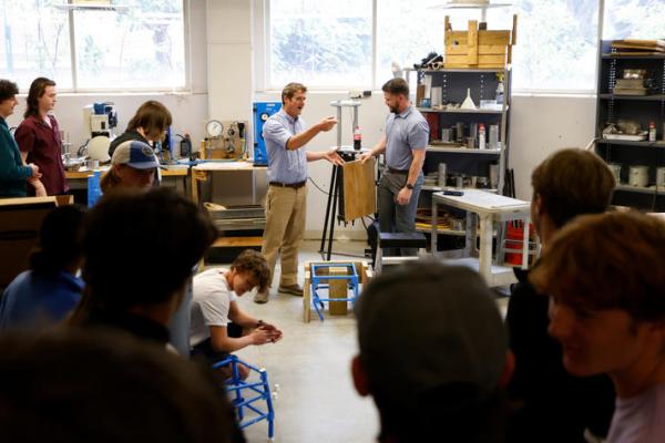 Douglas Klein is one of this year’s distinguished Great Teacher Award recipients who helps his students bring ideas to life. Mark Cornelison | UK Photo